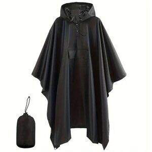 Waterproof Raincoat Poncho With Pockets